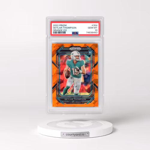 2022 Panini Prizm #354 Skylar Thompson - Orange Ice (PSA 10 GEM MINT)