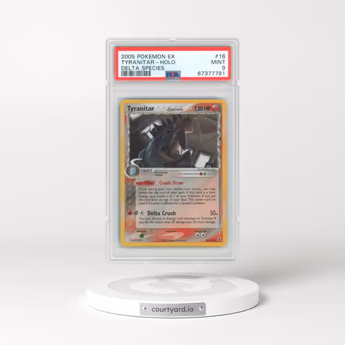 2005 Pokémon EX Delta Species #16 Tyranitar - Holo (PSA 9 MINT)