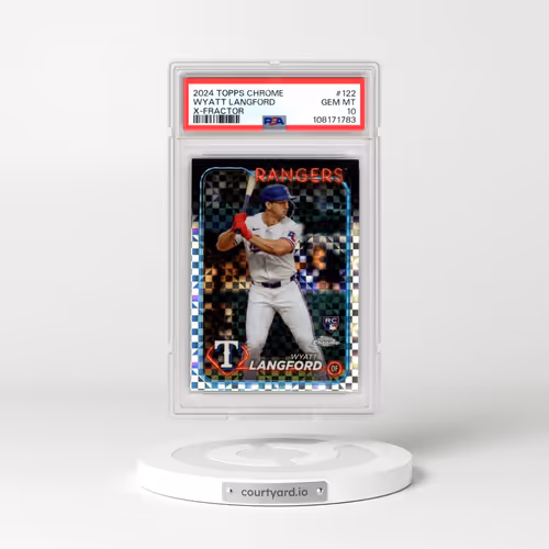 2024 Topps Chrome #122 Wyatt Langford - X-Fractor (PSA 10 GEM MINT)