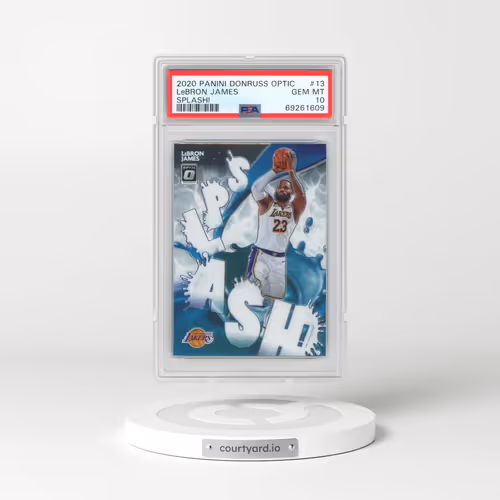 2020 Panini Donruss Optic Splash! #13 LeBron James (PSA 10 GEM MINT)