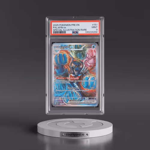 2025 Pokémon Pre EN-Prismatic Evolutions #151 Palafin EX - Holo Special Illustration Rare (PSA 9 MIN