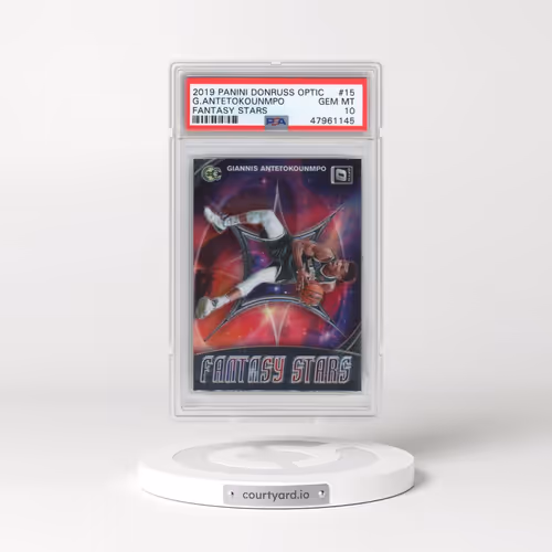 2019 Panini Donruss Optic Fantasy Stars #15 Giannis Antetokounmpo (PSA 10 GEM MINT)