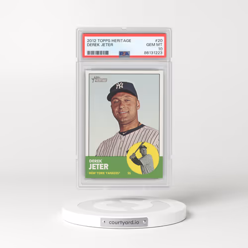 2012 Topps Heritage #20 Derek Jeter (PSA 10 GEM MINT)