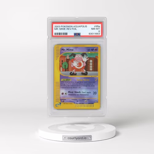 2003 Pokémon Aquapolis #95a Mr. Mime - Reverse Foil (PSA 8 NM-MT)