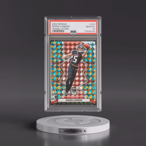 2022 Panini Mosaic #275 Drake London - Tessellation (PSA 10 GEM MINT)