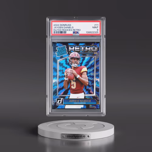 2024 Panini Donruss Rated Rookies Retro #11 Jayden Daniels (PSA 9 MINT)