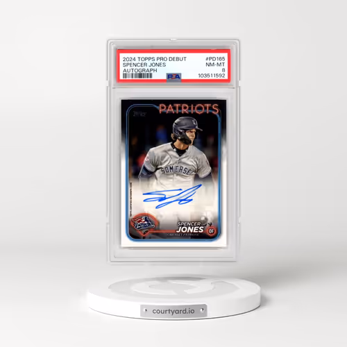 2024 Topps Pro Debut #PD165 Spencer Jones - Autograph (PSA 8 NM-MT)