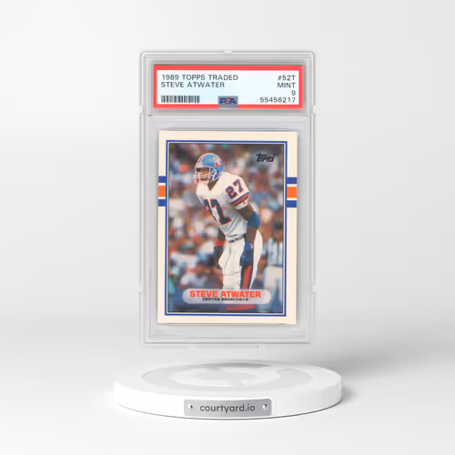 1989 Topps Traded #52T Steve Atwater (PSA 9 MINT)