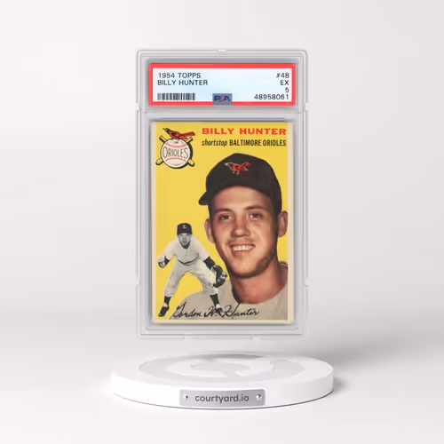 1954 Topps #48 Billy Hunter (PSA 5 EX)