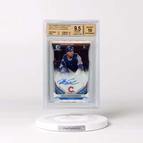 2014 Bowman Chrome Draft Pick Autograph #KS Kyle Schwarber (BGS 9.5 GEM MINT)