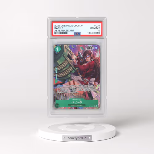 2023 One Piece Japanese OP05-Awakening of the New Era #034 Baby 5 - Alternate Art (PSA 10 GEM MINT)