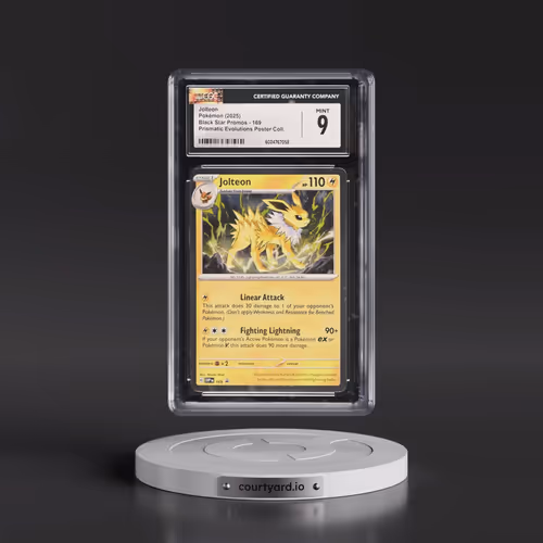 2025 Pokémon Svp EN-SV Black Star Promo #169 Jolteon - Prismatic Evolutions Poster Collection (CGC 9
