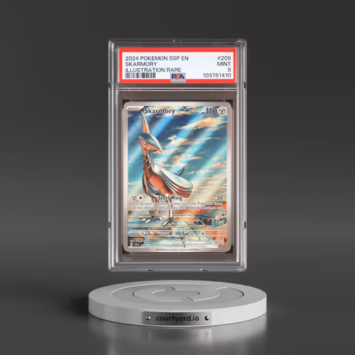 2024 Pokémon Ssp EN-Surging Sparks #209 Skarmory - Illustration Rare (PSA 9 MINT)
