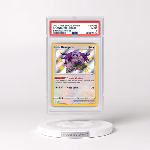 2021 Pokémon Sword & Shield Shining Fates #SV098 Oranguru - Holo (PSA 9 MINT)