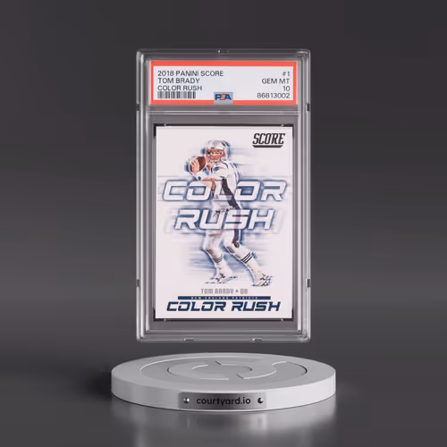 2018 Panini Score Color Rush #1 Tom Brady (PSA 10 GEM MINT)