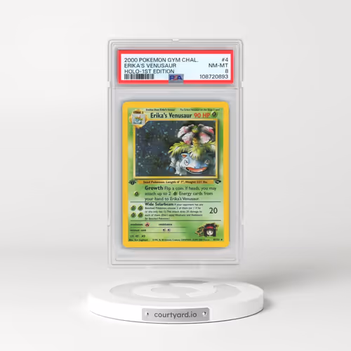 2000 Pokémon Gym Challenge #4 Erika's Venusaur - 1st Edition Holo (PSA 8 NM-MT)