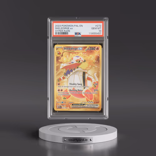2023 Pokémon Pal EN-Paldea Evolved #272 Skeledirge EX - Holo Hyper Rare (PSA 10 GEM MINT)