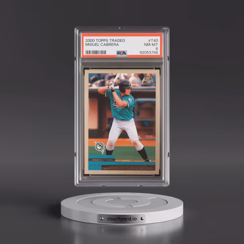 2000 Topps Traded #T40 Miguel Cabrera (PSA 8 NM-MT)