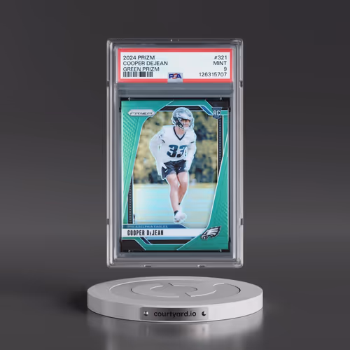 2024 Panini Prizm #321 Cooper Dejean - Green Prizm (PSA 9 MINT)