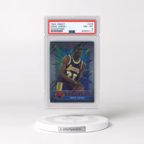 1994 Finest #323 Eddie Jones - w/Coating (PSA 8 NM-MT)