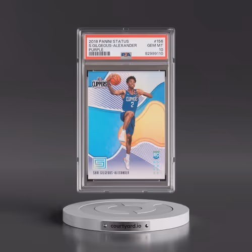2018 Panini Status #156 Shai Gilgeous-Alexander - Purple (PSA 10 GEM MINT)