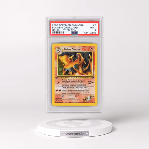 2000 Pokémon Gym Challenge #2 Blaine's Charizard - 1st Edition Holo (PSA 9 MINT)