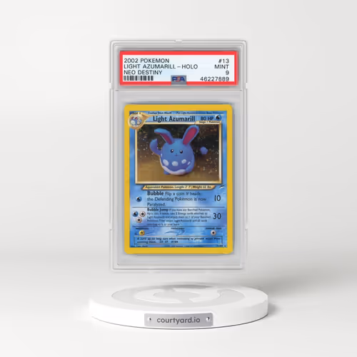2002 Pokémon Neo Destiny #13 Light Azumarill - Holo (PSA 9 MINT)