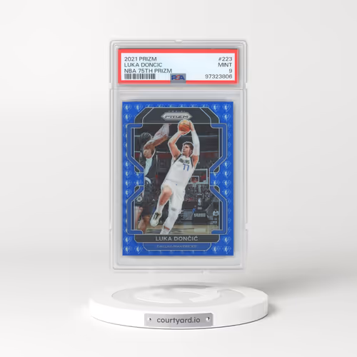 2021 Panini Prizm #223 Luka Doncic - NBA 75th Prizm (PSA 9 MINT)
