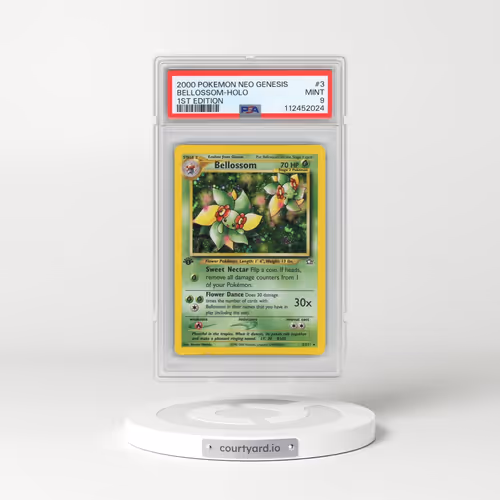 2000 Pokémon Neo Genesis #3 Bellossom - 1st Edition Holo (PSA 9 MINT)