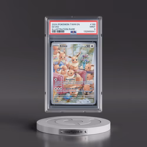 2024 Pokémon Twm EN-Twilight Masquerade #188 Eevee - Illustration Rare (PSA 9 MINT)