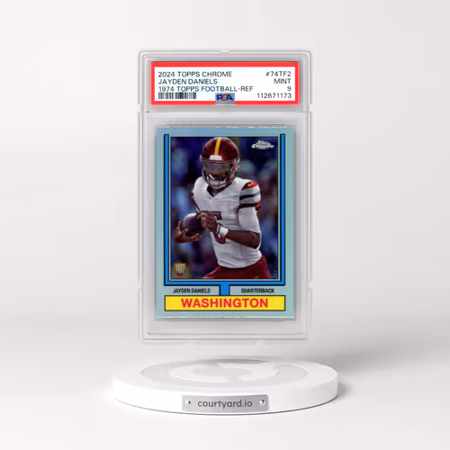 2024 Topps Chrome 1974 Topps Football #74TF2 Jayden Daniels - Refractor (PSA 9 MINT)
