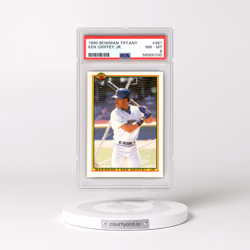 1990 Bowman Tiffany #481 Ken Griffey Jr (PSA 8 NM-MT)