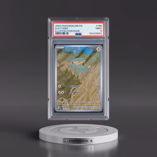 2025 Pokémon Dri EN-Destined Rivals #196 Electrike - Illustration Rare (PSA 9 MINT)