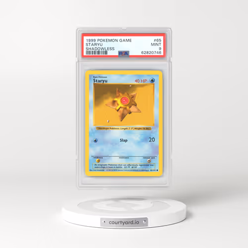 1999 Base Set #65 Staryu - Shadowless (PSA 9 MINT)