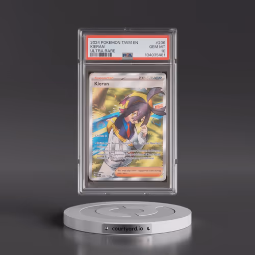 2024 Pokémon Twm EN-Twilight Masquerade #206 Kieran - Ultra Rare (PSA 10 GEM MINT)