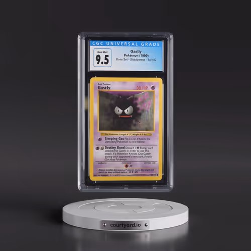 1999 Base Set #50/102 Gastly - Shadowless Shadowless (CGC 10 GEM MINT)