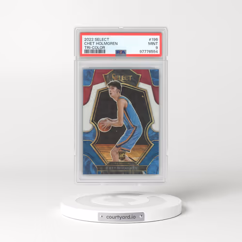 2022 Panini Select #196 Chet Holmgren - Tri-Color (PSA 9 MINT)