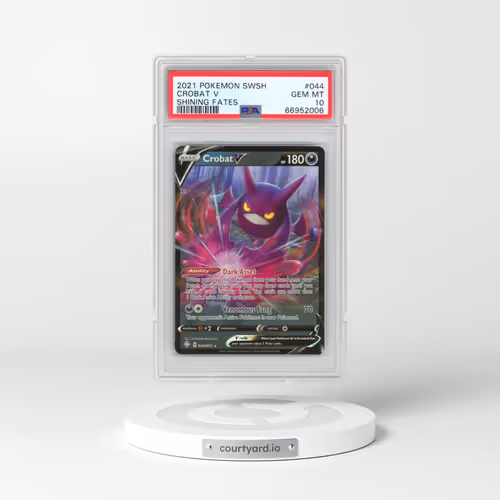 2021 Pokémon Sword & Shield Shining Fates #044 Crobat V - Holo (PSA 10 GEM MINT)