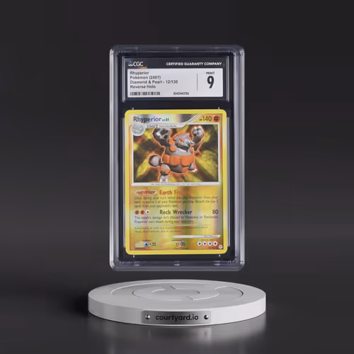 2007 Diamond & Pearl #12/130 Rhyperior - Reverse Holo (CGC 9 MINT)