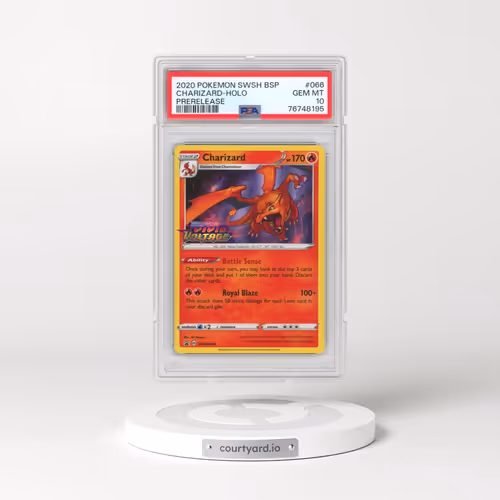 2020 Pokémon Swsh Black Star Promo #066 Charizard - Holo Prerelease (PSA 10 GEM MINT)