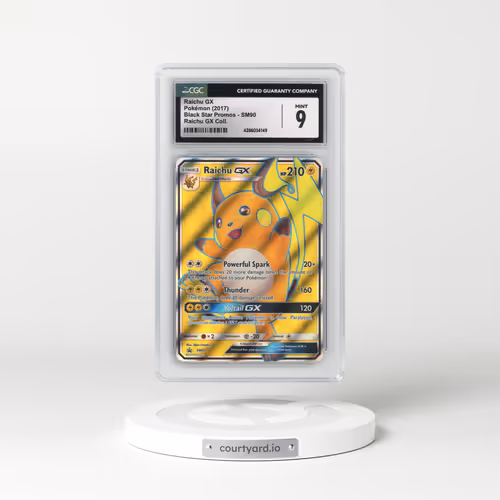 2016 Black Star Promos - Sun & Moon #SM90 Raichu GX - Holo Shining Legends Special Collection - Raichu-GX (CGC 9 MINT)