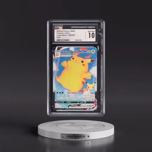 2021 Celebrations #009/025 Surfing Pikachu VMAX - Holo (CGC 10 GEM MINT)