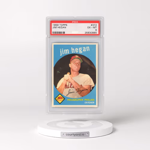 1959 Topps #372 Jim Hegan (PSA 6 EX-MT)