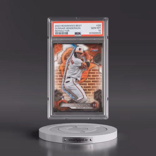 2023 Bowman's Best #26 Gunnar Henderson - Refractor (PSA 10 GEM MINT)