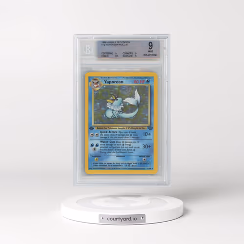 1999 Jungle #12 Vaporeon - 1st Edition Holo (BGS 9 MINT)