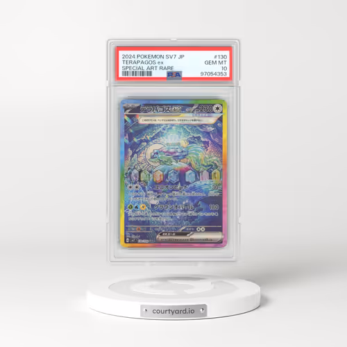 2024 Pokémon SV7-Stellar Miracle #130 Terapagos EX - Holo Special Art Rare (PSA 10 GEM MINT)