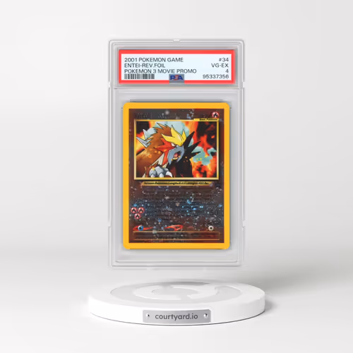 2001 Pokémon Game Movie #34 Entei - Reverse Foil Pokemon 3 Movie Promo (PSA 4 VG-EX)