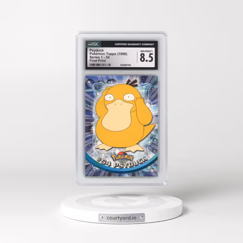 1999 Series 1 (Oval Nintendo Seal) #54 Psyduck - First Print (Blue Topps Logo) (CGC 8.5 NM-MT+)