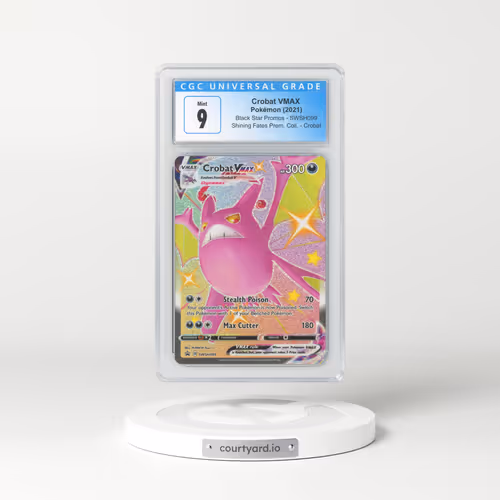 2017 Sword & Shield Promos #SWSH099 Crobat VMAX - Full Art Holo (CGC 9 MINT)