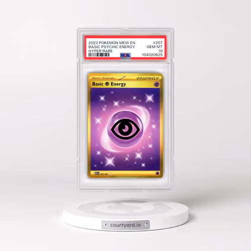 2023 Pokémon Mew EN-151 #207 Basic Psychic Energy - Hyper Rare (PSA 10 GEM MINT)
